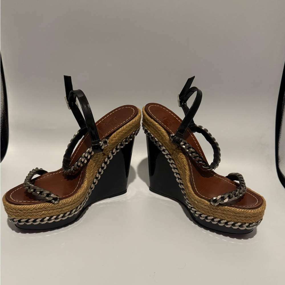Christian Louboutin Chain Wedge Platform espadrille - Picture 3 of 12